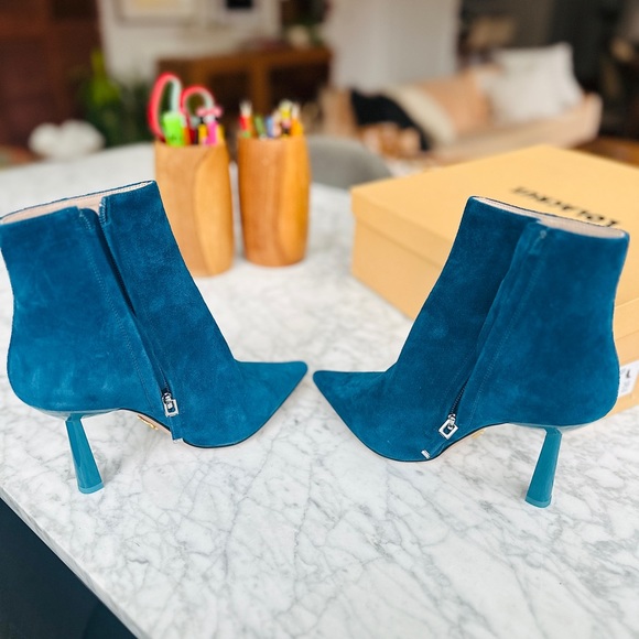 LOLACRUZ Suede “Austro” Ankle Boots 💙 Brand new, Never Worn 💙 size 6 - Picture 7 of 10
